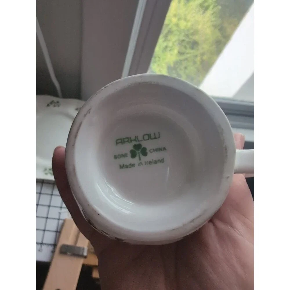 Arklow Bone China Creamer and Saucer Set